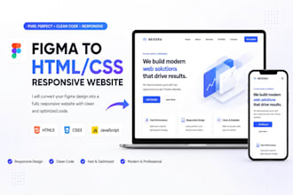 convert figma design into a responsive HTML CSS website