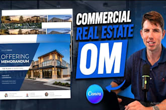 create commercial real estate aerial and illustrated map offering memorandum om