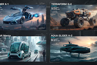 design and sketch the car or vehicle you want