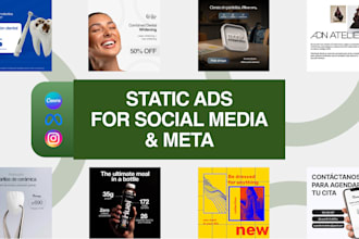 design meta static ad creatives in canva