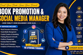 be your author social media manager book promotion ebook marketing and branding