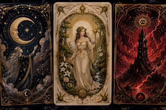 create a custom tarot deck and oracle card deck design
