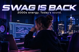 produce a custom 2000s swag type beat with a modern twist