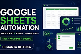 provide google sheets automation, apps script and IT network support