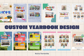 design a custom unique school yearbook and class yearbook