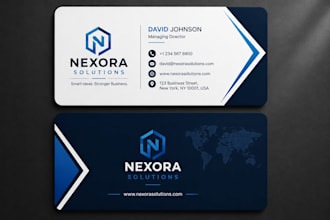 design a professional and modern business card