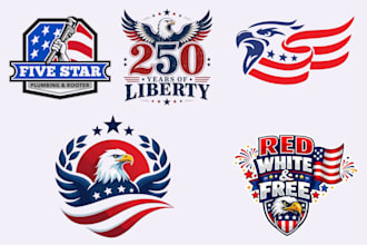 create patriotic political political campaign logo design
