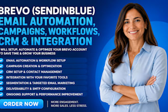 brevo sendinblue email automation campaigns workflows CRM and integration