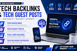 build tech backlinks on high da tech sites to rank blogs