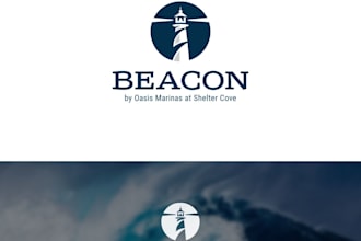 design a modern lighthouse, marine, or nautical logo for your business
