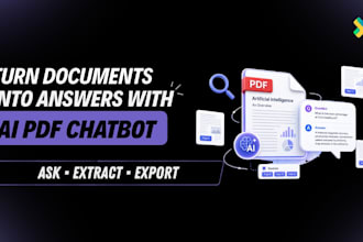 build an ai PDF chatbot for document q and a and data extraction