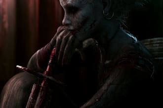 create a horror or creepy illustration in my own style
