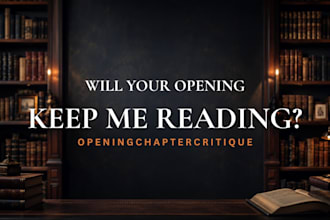 critique your opening chapters and tell you if they hook me
