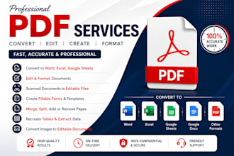 convert scanned PDF to editable word or excel