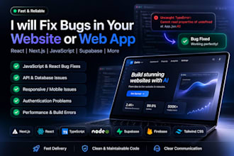 fix react nextjs supabase and vercel bugs