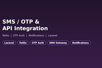 integrate SMS otp authentication into your laravel app