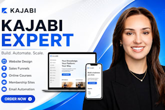 fix kajabi course, build kajabi website, kajabi landing page as kajabi expert