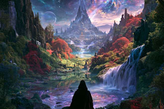 design fantasy album cover art for spotify and streaming