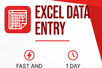 do fast excel data entry copy paste and web research in 1 day