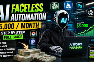 design viral ai faceless youtube thumbnail for automation