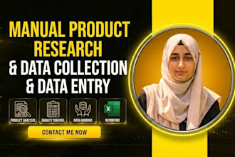 do manual product research and data collection accurately