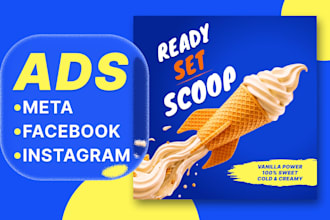 design facebook ad creative,instagram post,meta ads creative or ad image