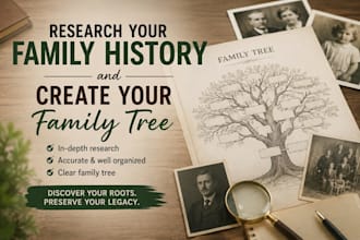 research your family history and create your family tree
