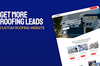 build a high converting roofing contractor website for more leads