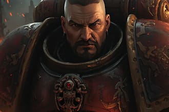 make a warhammer 40k character art
