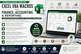 create excel vba macros for finance, accounting and reporting