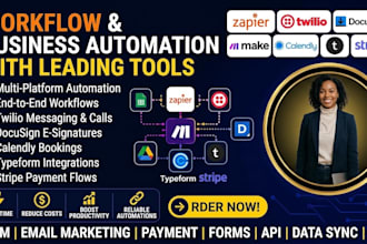 automate zapier make twilio docusign calendly typeform stripe workflows
