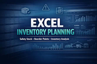 build an excel inventory planning and optimization model