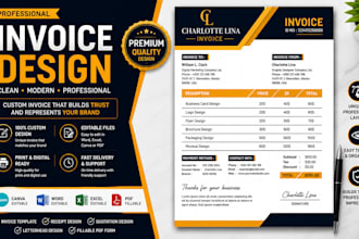 design professional letterhead, invoice, order form and fillable pdf form