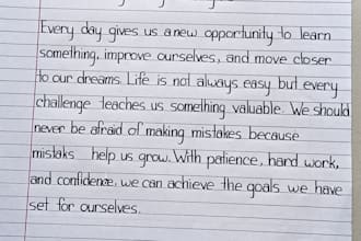 write beautiful handwritten quotes and letters for you