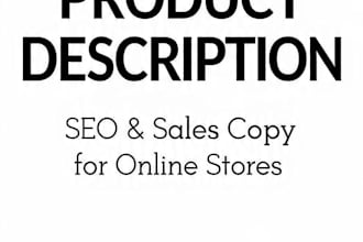 write compelling product descriptions for your online store