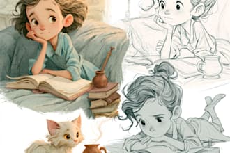 draw children book illustrations