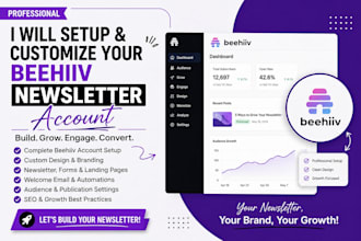 setup and customize your beehiiv newsletter account