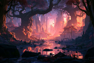 draw a background art for website, youtube, social media