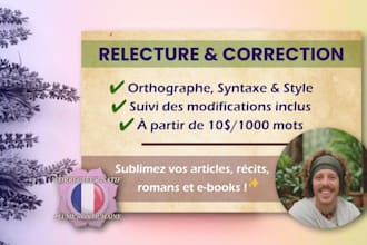 relire et corriger vos textes en francais