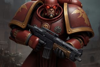 design a warhammer 40k character art