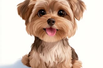 pet portrait into cute disney style