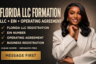 register your florida llc and register ein, draft your operating agreement
