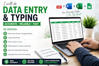accurate data entry and typing