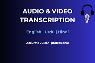 accurately transcribe audio and video