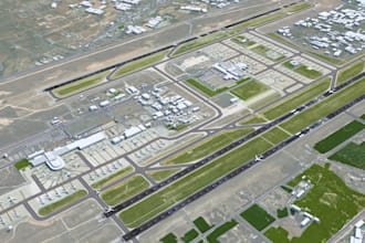 create airport map 3d model