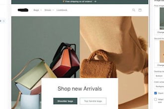 create or edit your shopify store