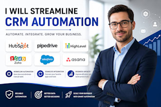 streamline hubspot pipedrive gohighlevel zoho salesforce asana crm automation