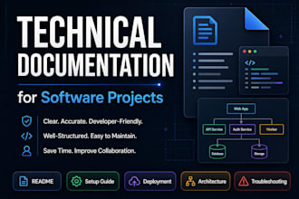 write technical documentation for your software project