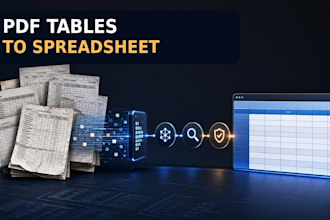 extract scanned PDF tables into a checked excel workbook