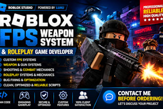 roblox fps development,roblox fps, roblox weapon script, roblox game development